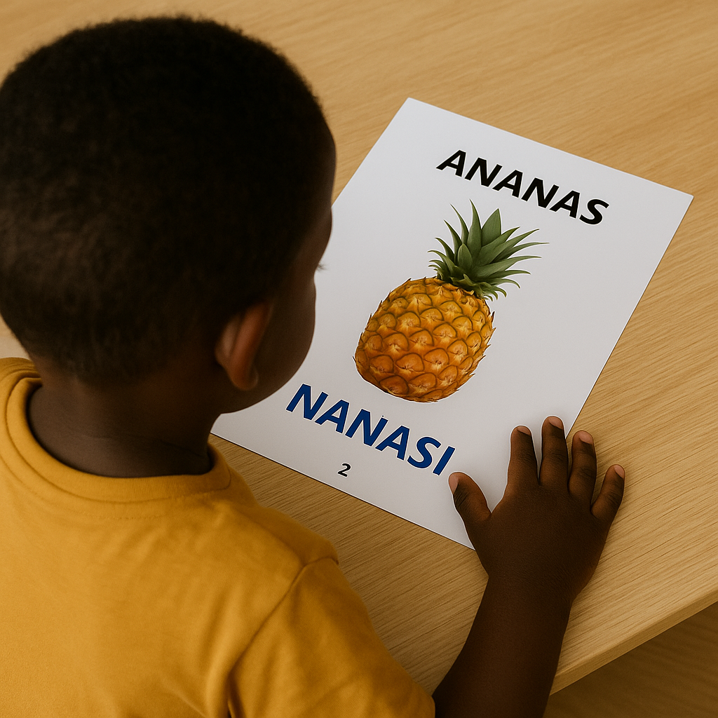 Imagier des fruits - Français / N’djuka tongo (PDF)