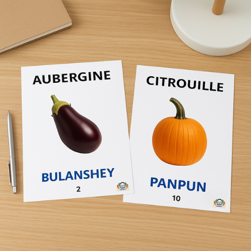 Imagier des légumes - Français / N’djuka tongo (PDF)